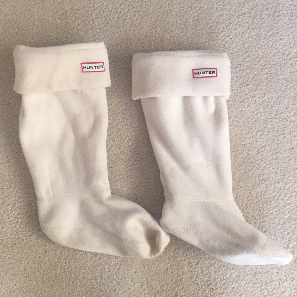 Hunter Tall Boot Fleece Insert Socks (Cream)
